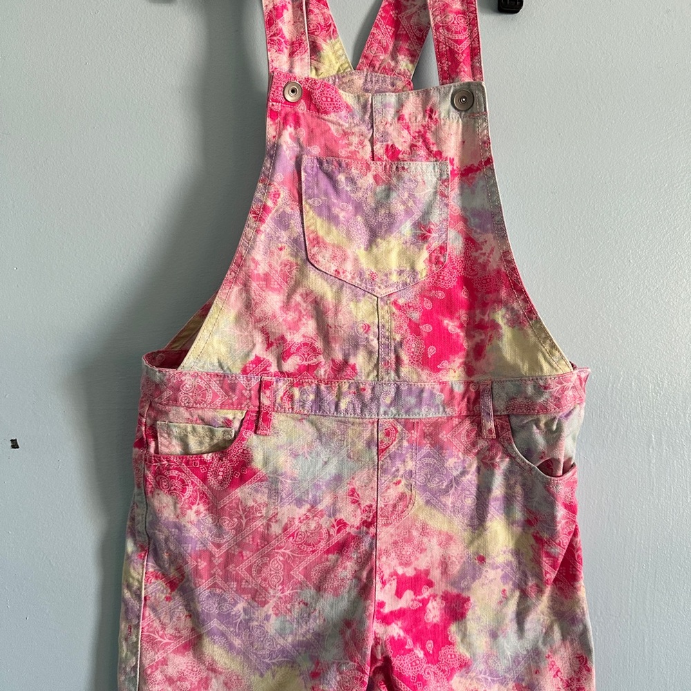 The Children's Place Pink Tie-Dye Overalls